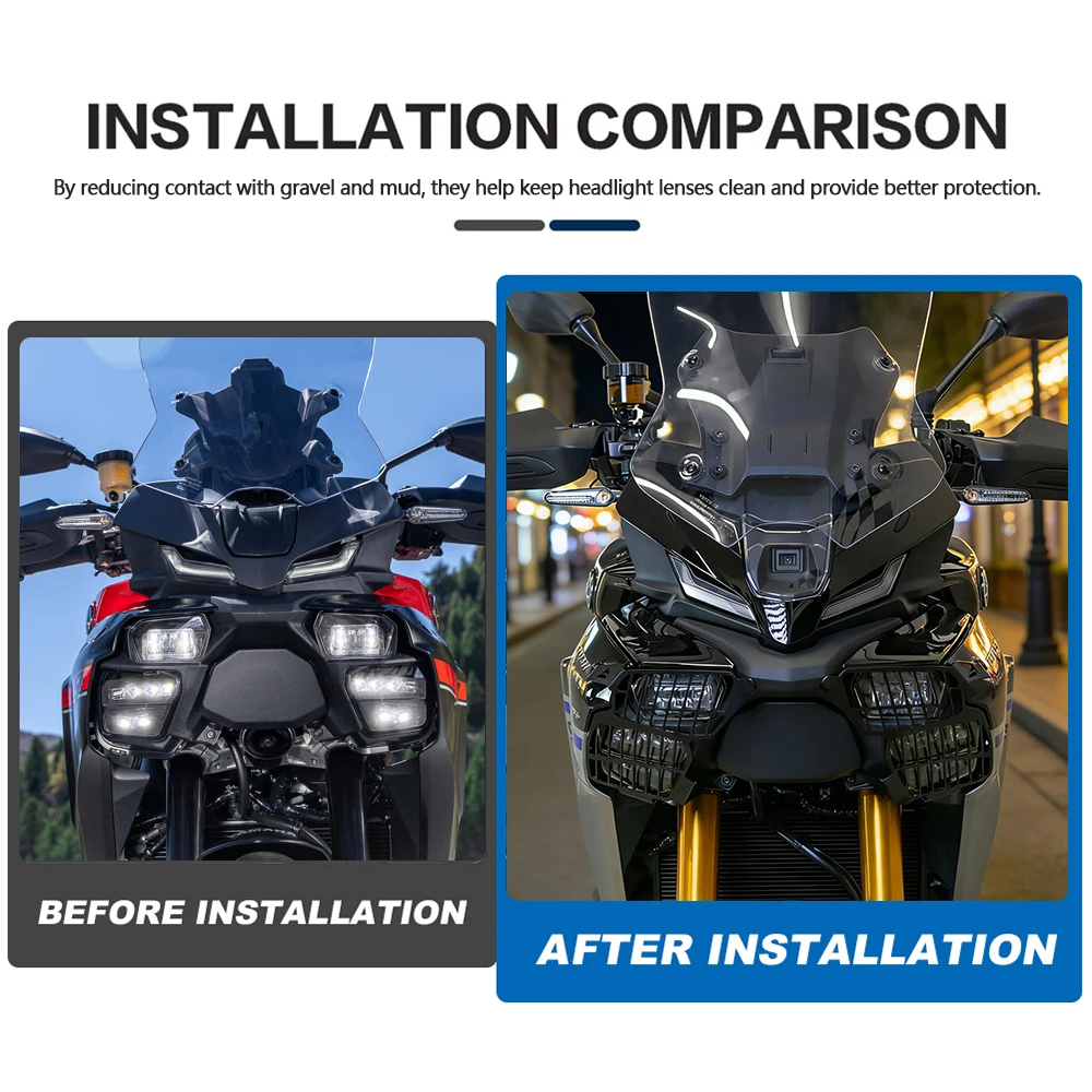 TRACER 9 GT 9GT 헤드라이트 프로텍터 그릴 가드 Yamaha Tracer9/GT 액세서리 헤드라이트 커버 헤드라이트 보호 그릴