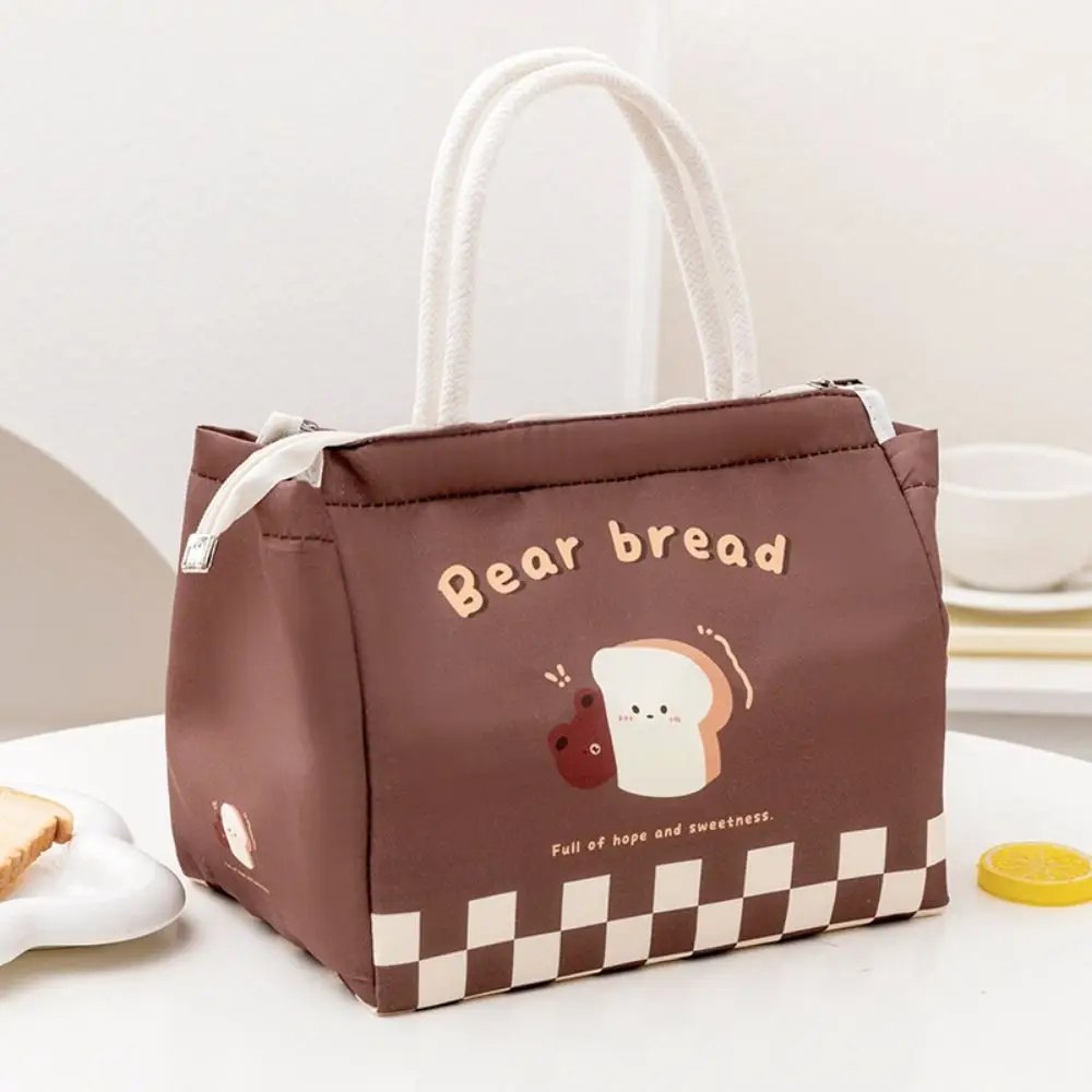 Cute Portable Thermal Lunch Bags Large Multi-Purpose Lunch Box Cartoon Tote Bag Food Storage Bags Women Girl Kids