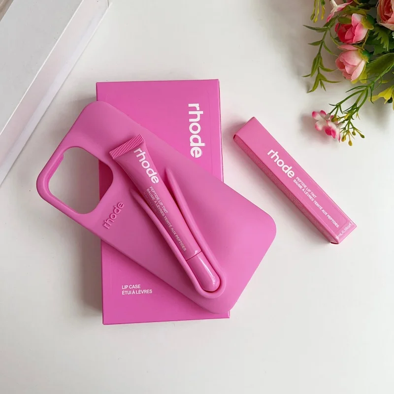 Chic Lipstick Holder Phone Case with Stylish Silicone Soft Cover