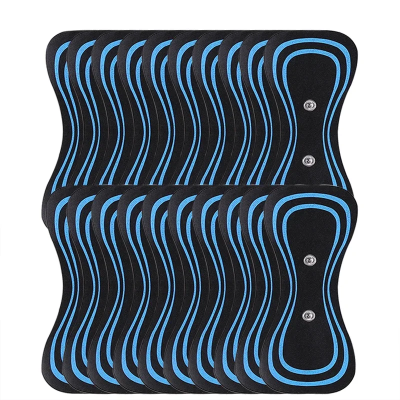 Massage Gel Pads 10PCS EMS Neck Massager Gel Pad Trainer Hip Exerciser Replacement Body Massager Patch Muscle Stimulator Sticker Gels Accessories