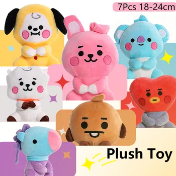 Adorable BT21 Cartoon Plush Backpack Key Pendant