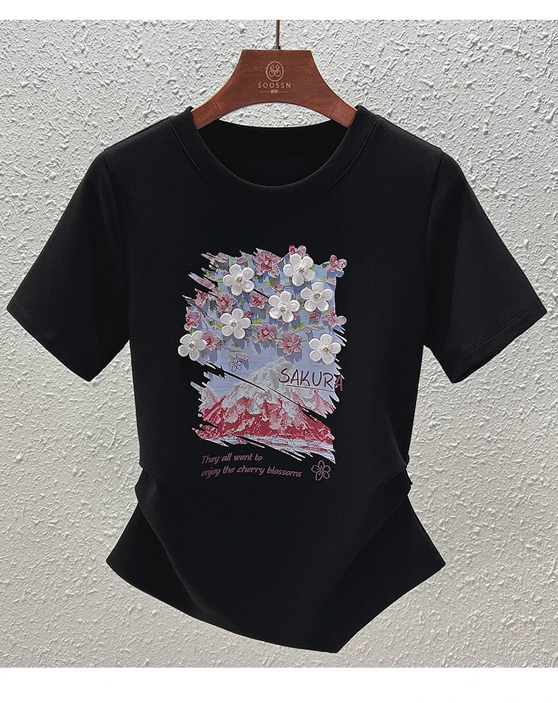 Tシャツ・カットソー IONSEOUL Blossom Pigment Short Sleeve T-shirt JE1233 s-l400.jpg