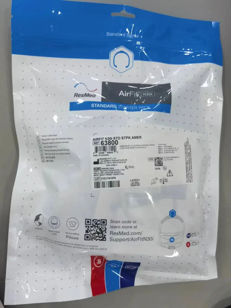 Masque nasal ResMed AirFit N30i CPAP - Confort et étanchéité