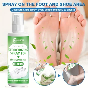 Spray deodorante magico per piedi: bassa sensibilità, consistenza rinfrescante, dissipazione rapida degli odori, profumo duraturo, per piedi/calzini/scarpe