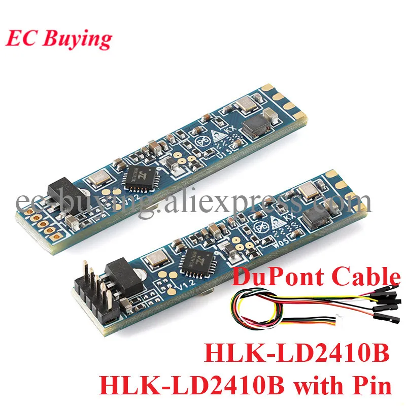 HLK-LD2410B FMCW 24G Smart Human Presence Status Sensing Radar Heartbeat Detection Sensor Module High Sensitivity DuPont Cable