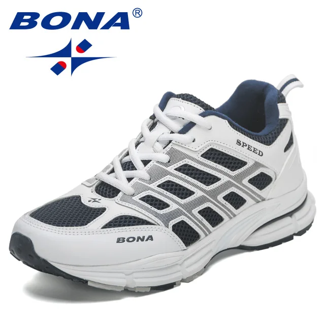 BONA 2023 New Most Popular Style Men Running Shoes Outdoor Walking Sneakers