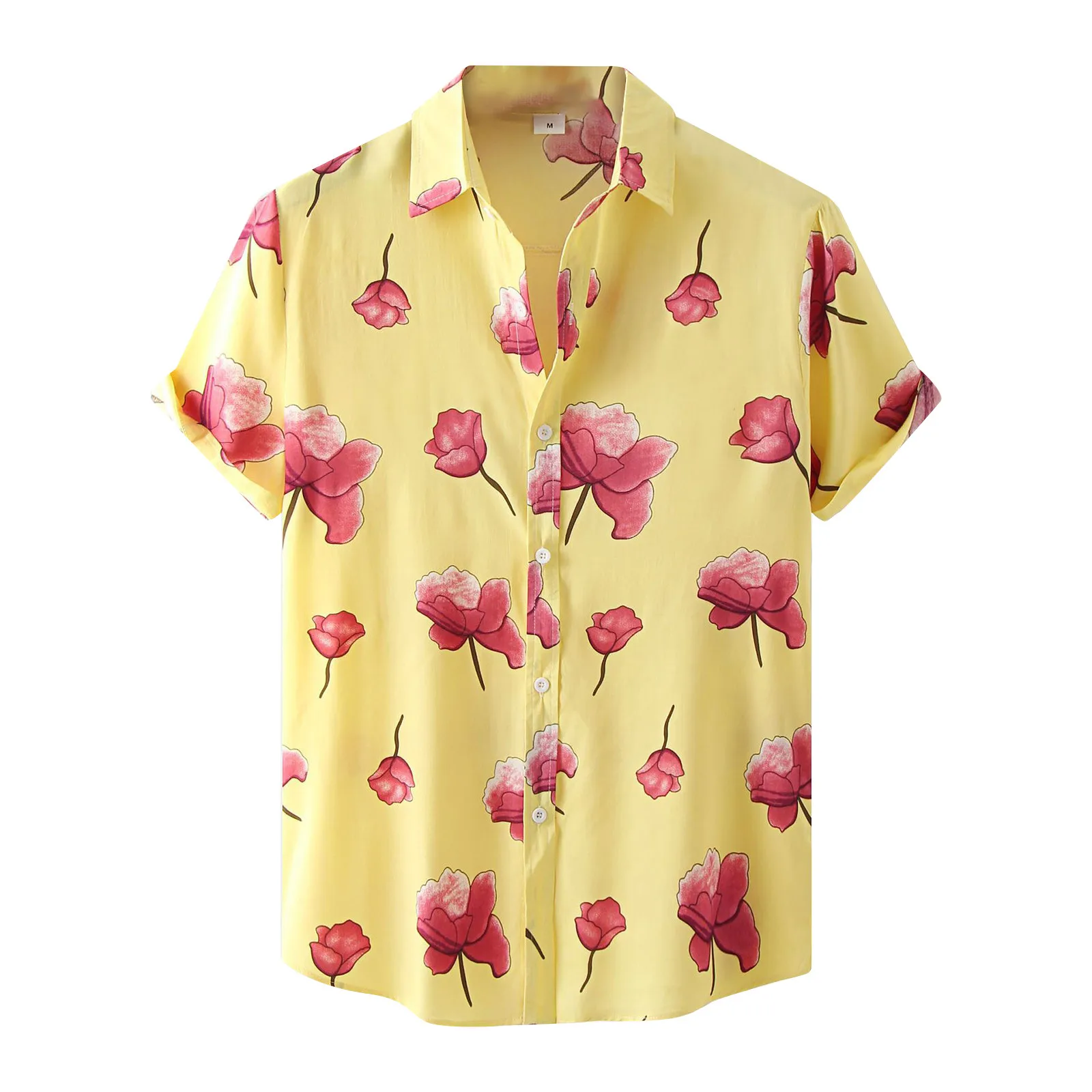

Men's Summer Casual Tops Loose And Comfortable Short Sleeves Printed Shirts Casual Shirts Outdoor Street Casual Shirt for Men