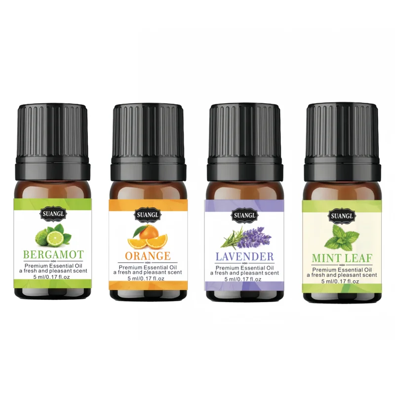 Natural Essential Oils Variety Pack - Lavender, Vanilla, Lemon, Rose, Lemongrass for Diffuser and DIY Projects