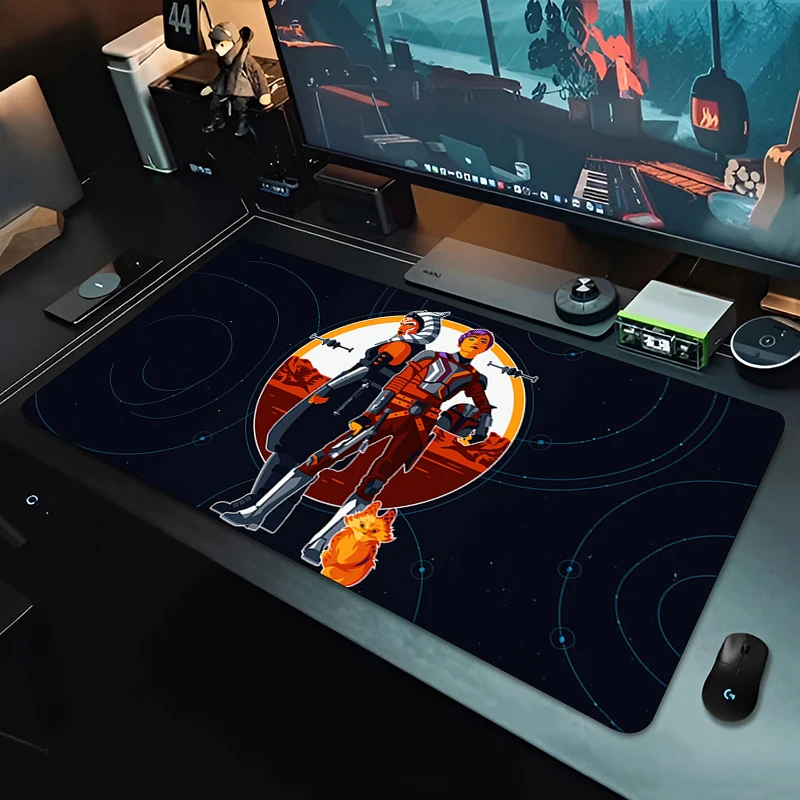 

Black Table Mat XXL Ahsoka Star Wars Gabinete PC Keyboard Pads Laptop Gaming Office Mouse Pad Placa de Notebook Gamer Mouse Mat