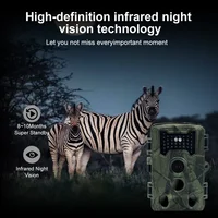 36MP 1080P Mini Hunting Trail Camera with Night Vision Motion Activated Wildlife Tracking Photo Trap and Wild Surveillance Cam - Image 2