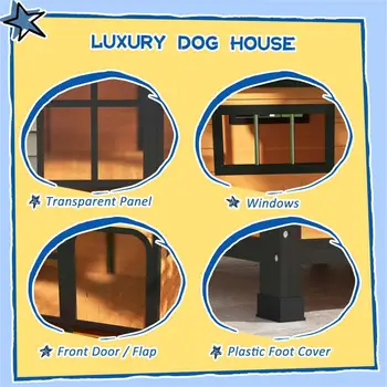 Natural Pet Dog House - Eco-Friendly Outdoor Shelter for Dogs | Fast Shipping 2