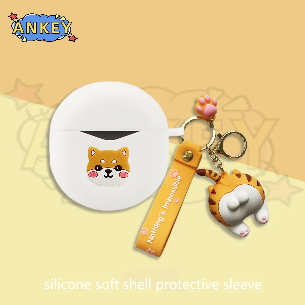 Per Soundpeats Air 4 / Air 3 Deluxe / Air 3 Pro Custodia In Silicone Per Auricolari Cute Dinosaur Earbuds Cover Per Cuffie Cuffie Skin