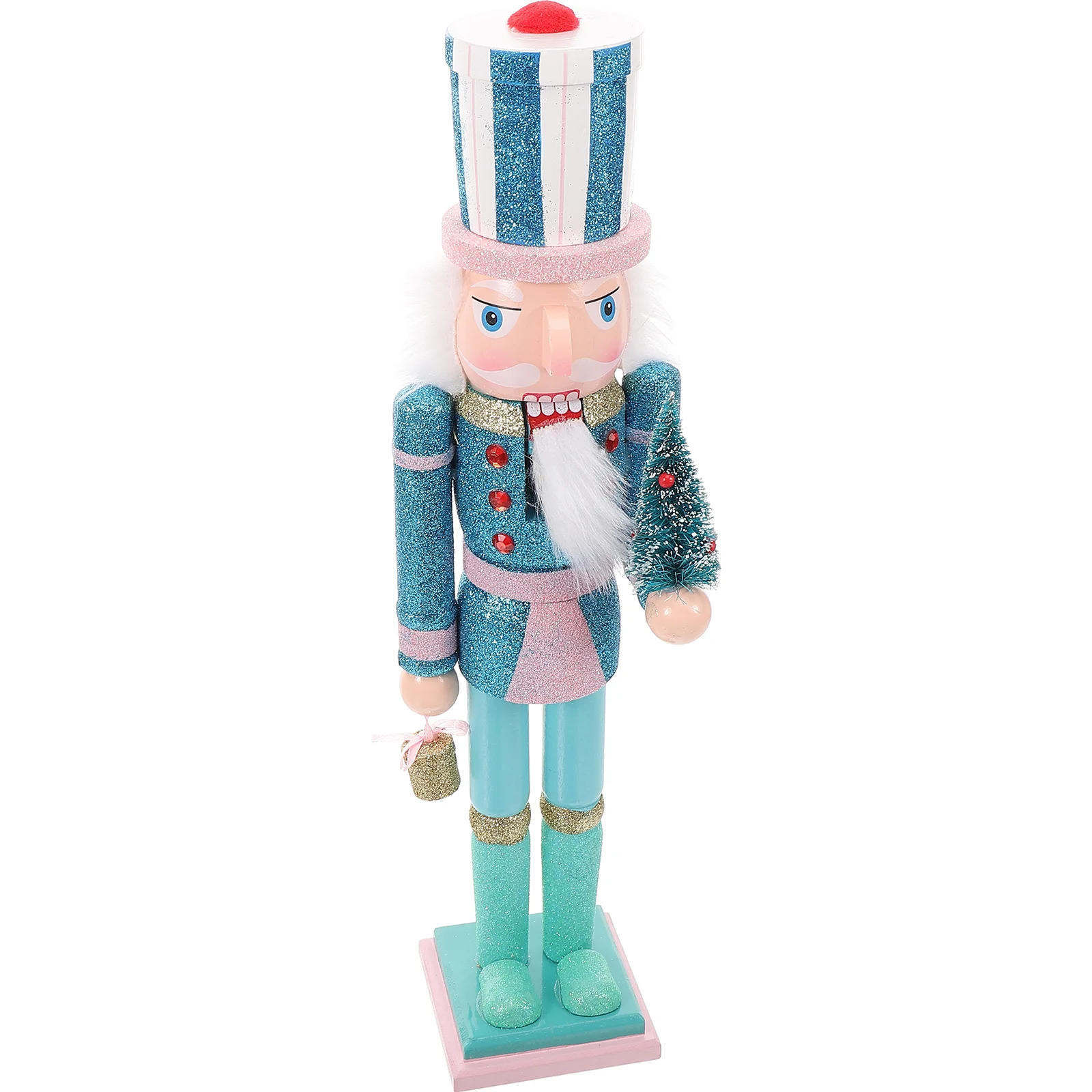 

Деревянный гайковёр, раннее рождественское настольное украшение, традиционный гайковёр, миниатюрный Рождественский гайковёр, 38, 5x10x8 см