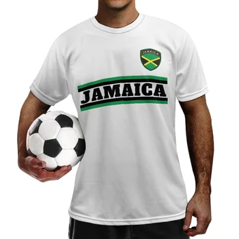 Jamaica Lettering Flag Summer 3D Print T Shirt for Men Football Jersey National Emblem Tees Football Shirt Soccer Team Clothing 1