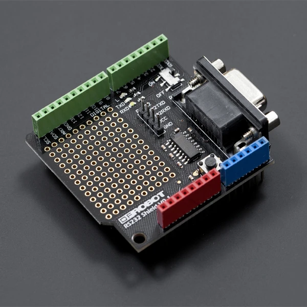 

Turn-RS232-extending-plate-DFR0258-DFRobot-TTL