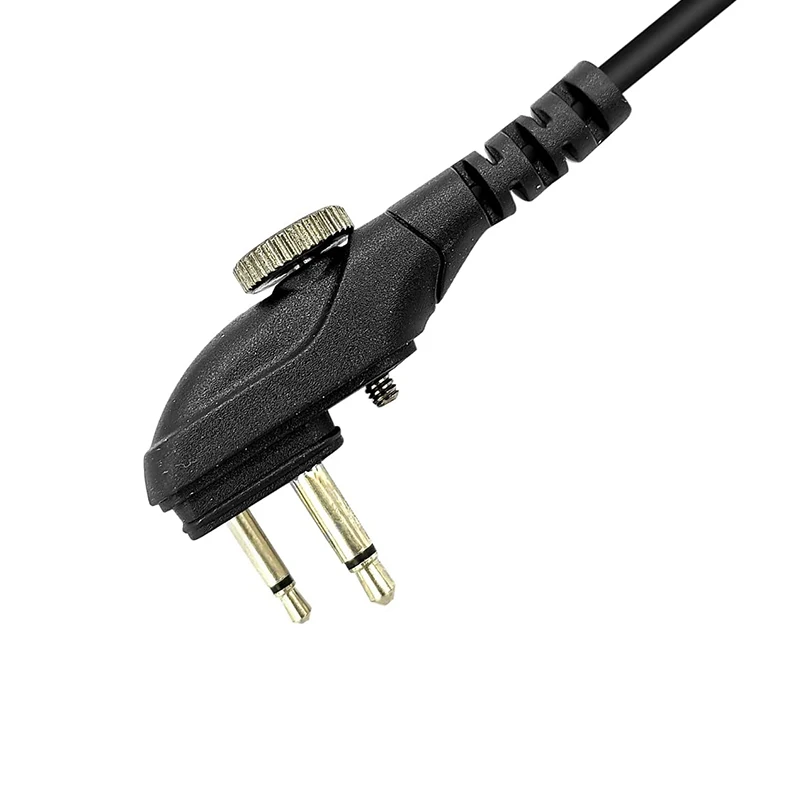 Risenke-D Shape Loop Ring Walkie Talkie Earpiece with PTT Mic,Compatible with Hytera,HYT,BD502,BD502i,PD502,PD562,TC-508, TC-580