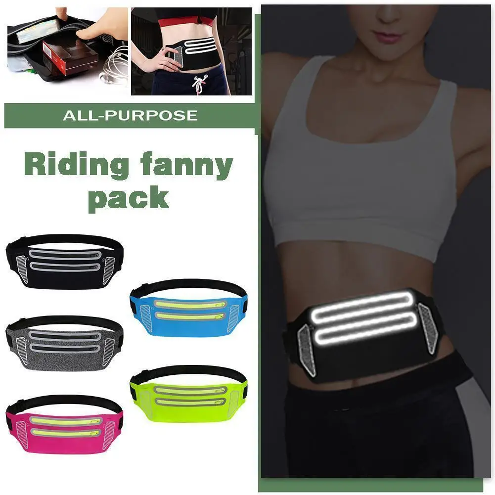 

1Pc Sports Running Pocket Men'S Elastic Lycra Ultra-Thin Pocket Women'S Fitness Invisible Belt Waterproof Mobile Phone Pocket