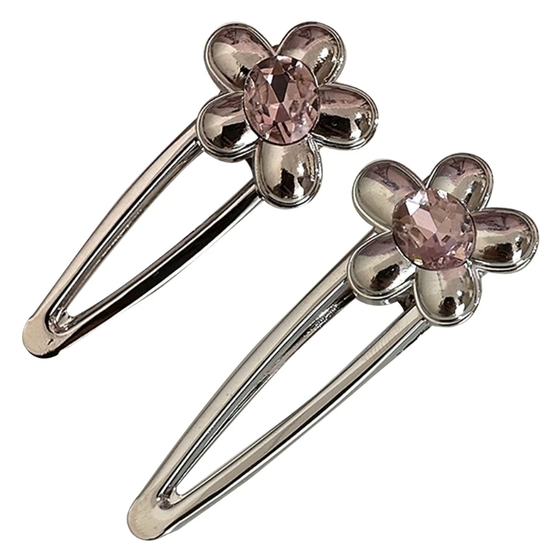 

Hairpin Flower Hair Barrette Alloy Material Daily Jewelry for Girls Children