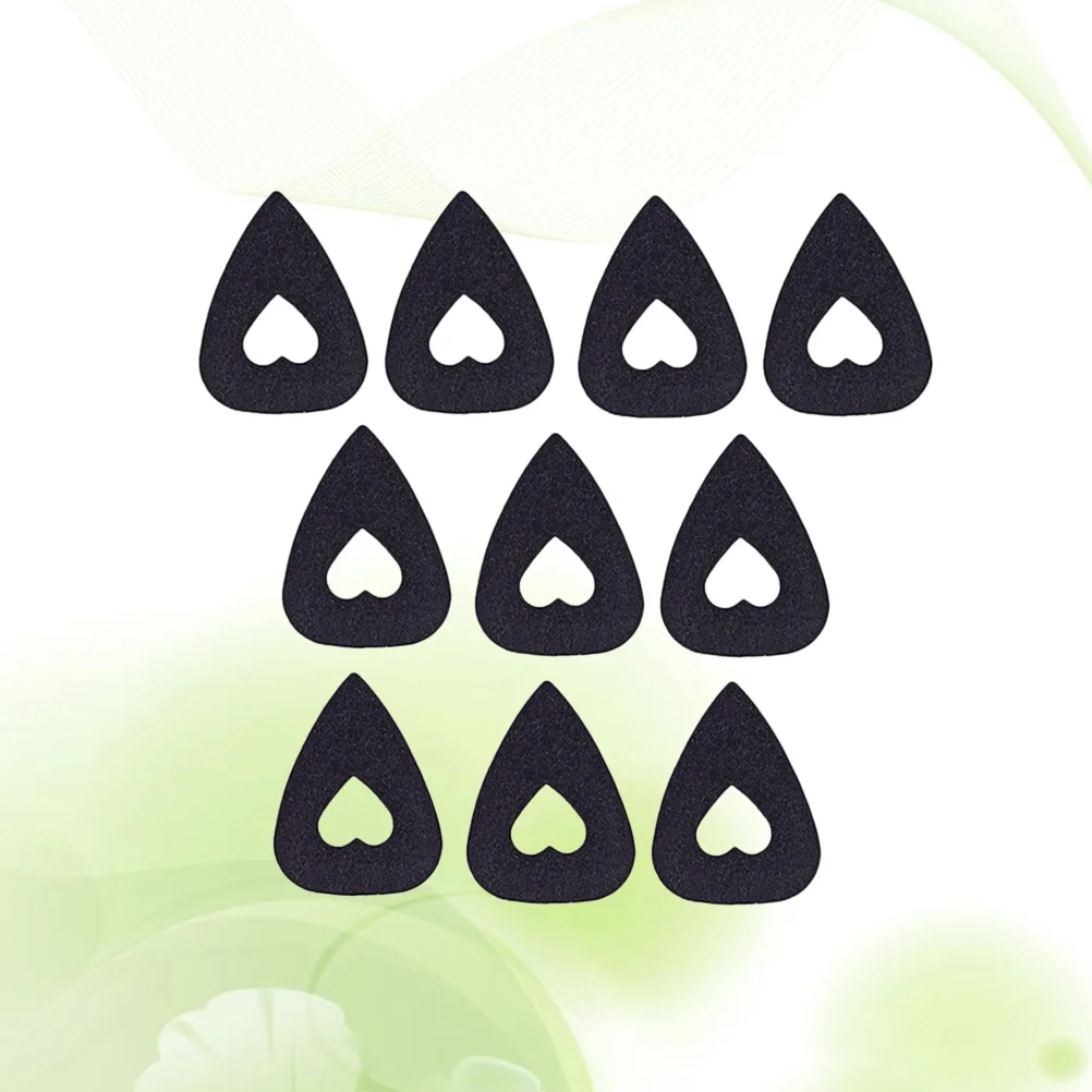 

10pcs Wool Hollow Guitar Picks Acoustic Acoustic Thin Thin for Guitar Bass Ukulele Mandolin Banjo (Black)