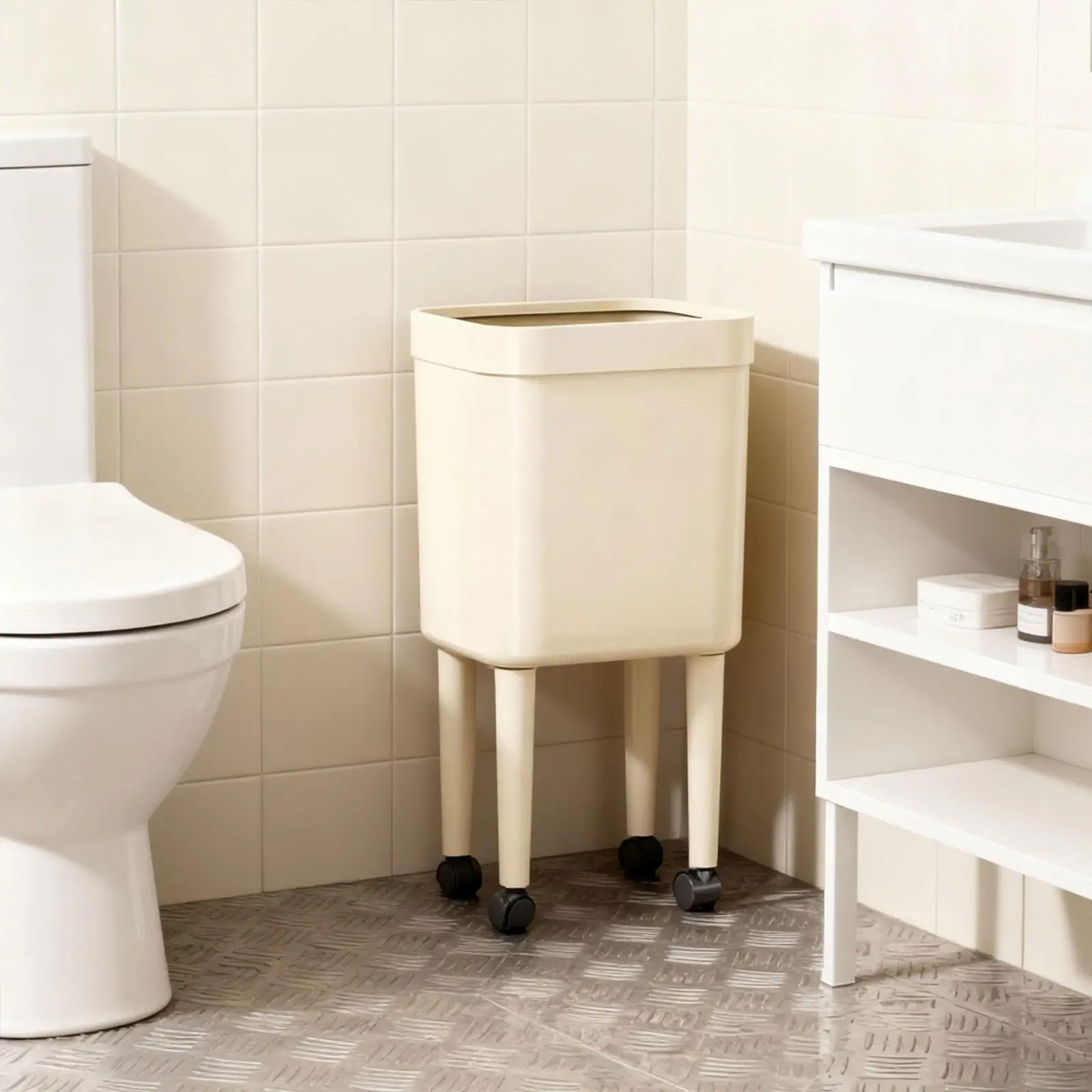 Trash Can Practical Waste Bin Garbage Can Wastebasket for Office Kitchen Bedroom Toilet Trash Can Practical Waste Bin Garbage Can Wastebasket for Office Kitchen Bedroom Toilet