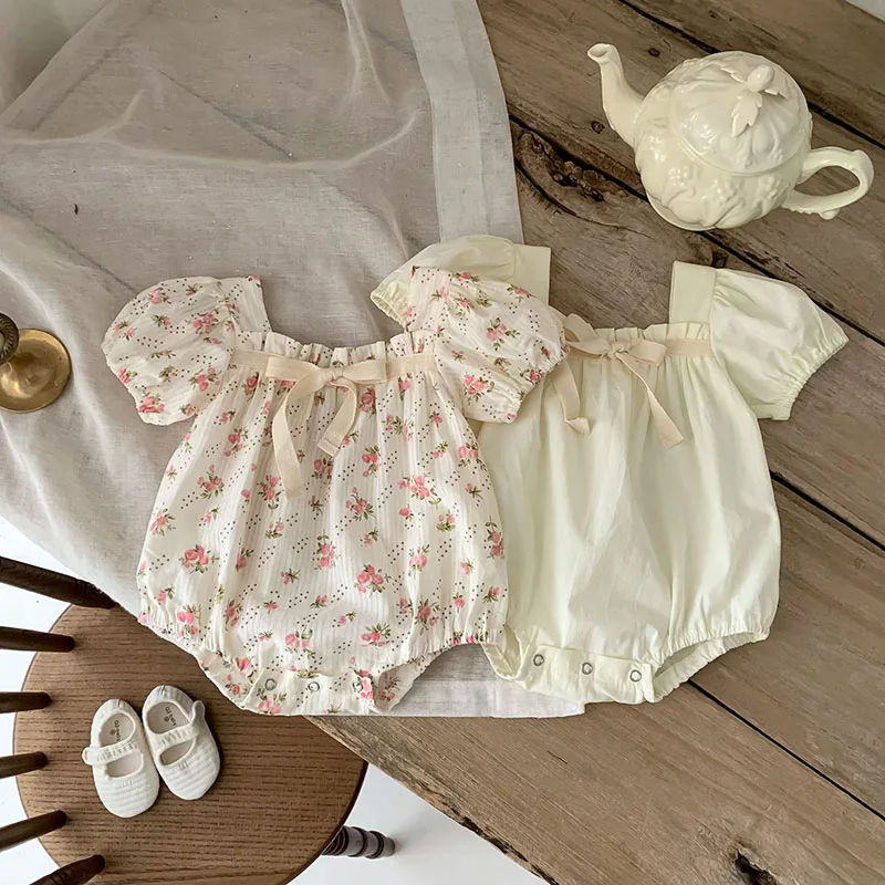 Floral Baby Romper 1