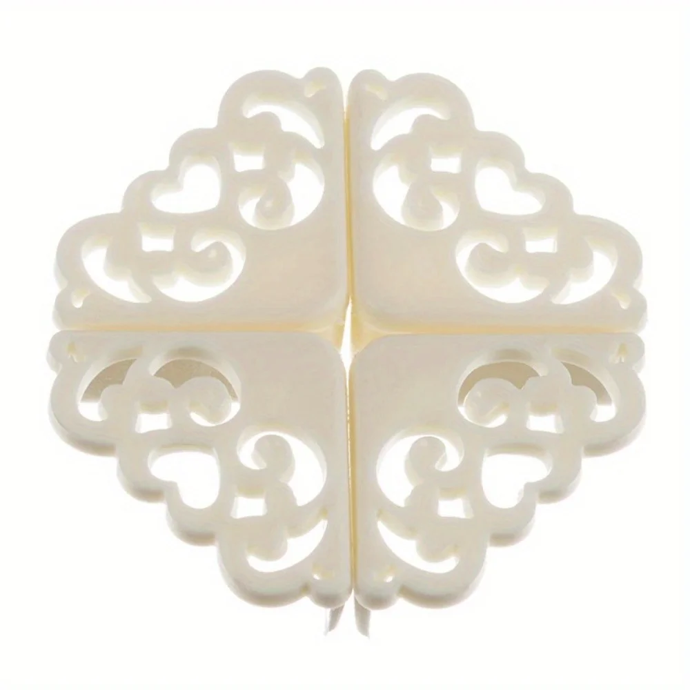 Table Corner Protector 4Pcs/lot Hollow Flower Love Pattern Soft Corner Protector Table Corner Protector Table Decoration
