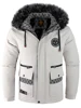 2024 New Men's Winter Padded Thickened Fashion Trend Hooded Cotton Jacket Outdoor Windproof Solid Colour Big Size Jacket