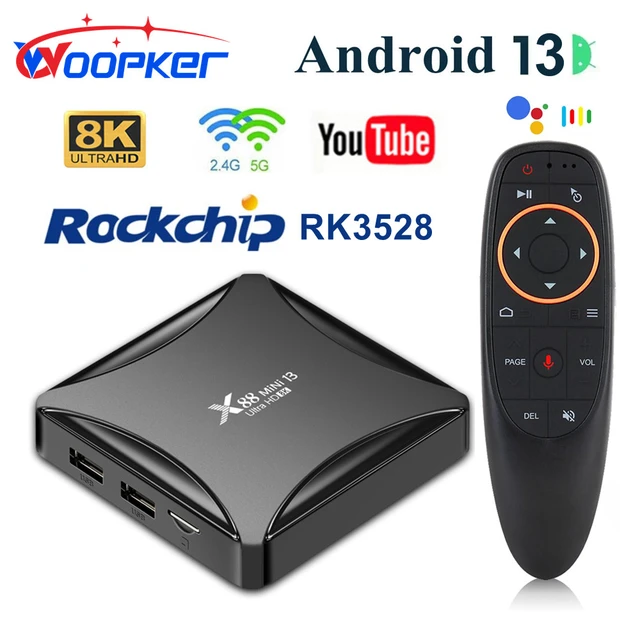New 2024 H96MAX Android 13.0 TV Box, [4GB 32GB] RK3528 Quad-Core 64bit  Cortex-A53 Support 8K 3D Wi-FI 6 2.4G/5.8G BT 5.0 HDR Android Box