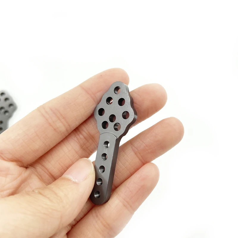 2PCS CNC Metal Shock Absorber Mount Adjust Height Angle Stand for Axial SCX10 90046 D90 D110 RC Crawler Car 6