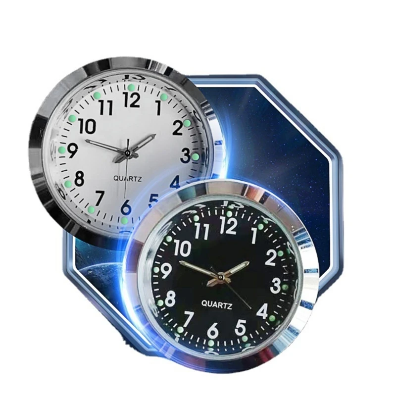 L69A Mini horloge à ronde, mouvement d'ajustement, cadran d'horloge Miniature, lunette avec chiffres arabes pour bureau