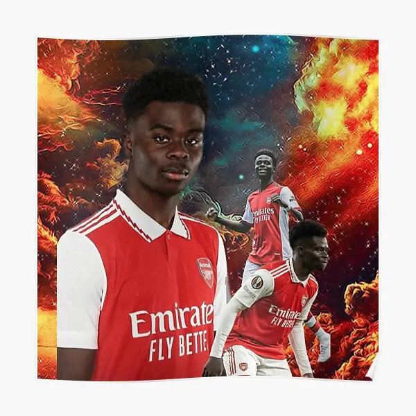 

Bukayo Saka S постер художественная комната картина смешная винтажная современная картина на стену украшение для дома роспись Декор печать без рамки