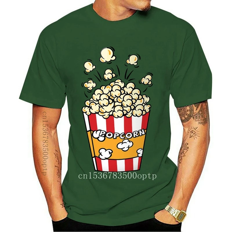 

Man Clothing Popcorn Pocket T-shirt Funny T-shirt Graphic Tee Gift For Him Organic Cotton Men T Shirt