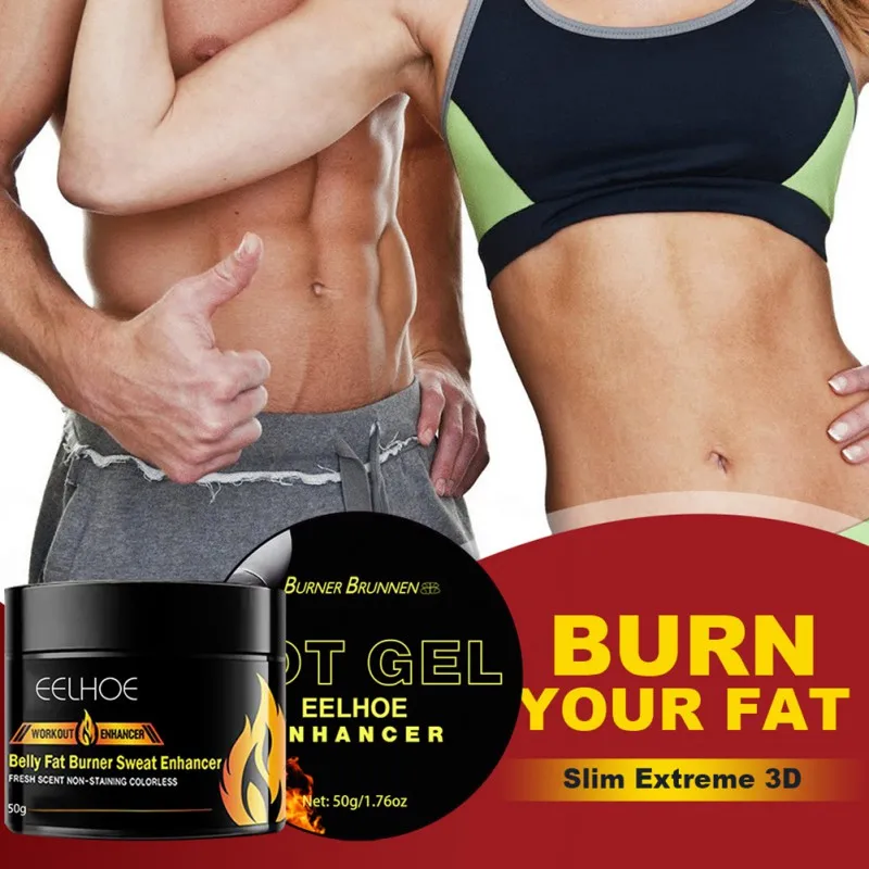 

50g Belly Fat Burner Slimming Workout Enhancer Hot Cream Anti Cellulite Weight Loss Sweat Shape Massage Thighs Abdomen Health