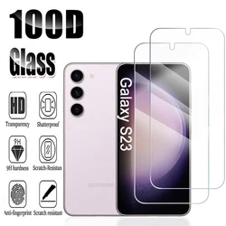 Ultra - Thin HD Tempered Glass Screen Protector with Fingerprint Unlock (2/4 Pack) - 4 Pieces (For Galaxy S23 5G)