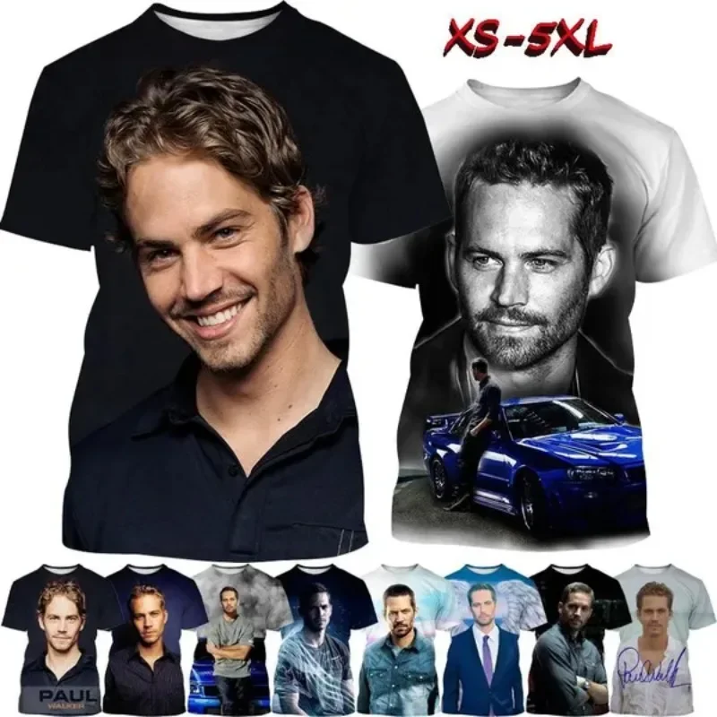 

Футболка унисекс с 3D принтом Paul Walker, футболка в уличном стиле с короткими рукавами для косплея, Мужская одежда, качественная футболка Haikyuu для мужчин