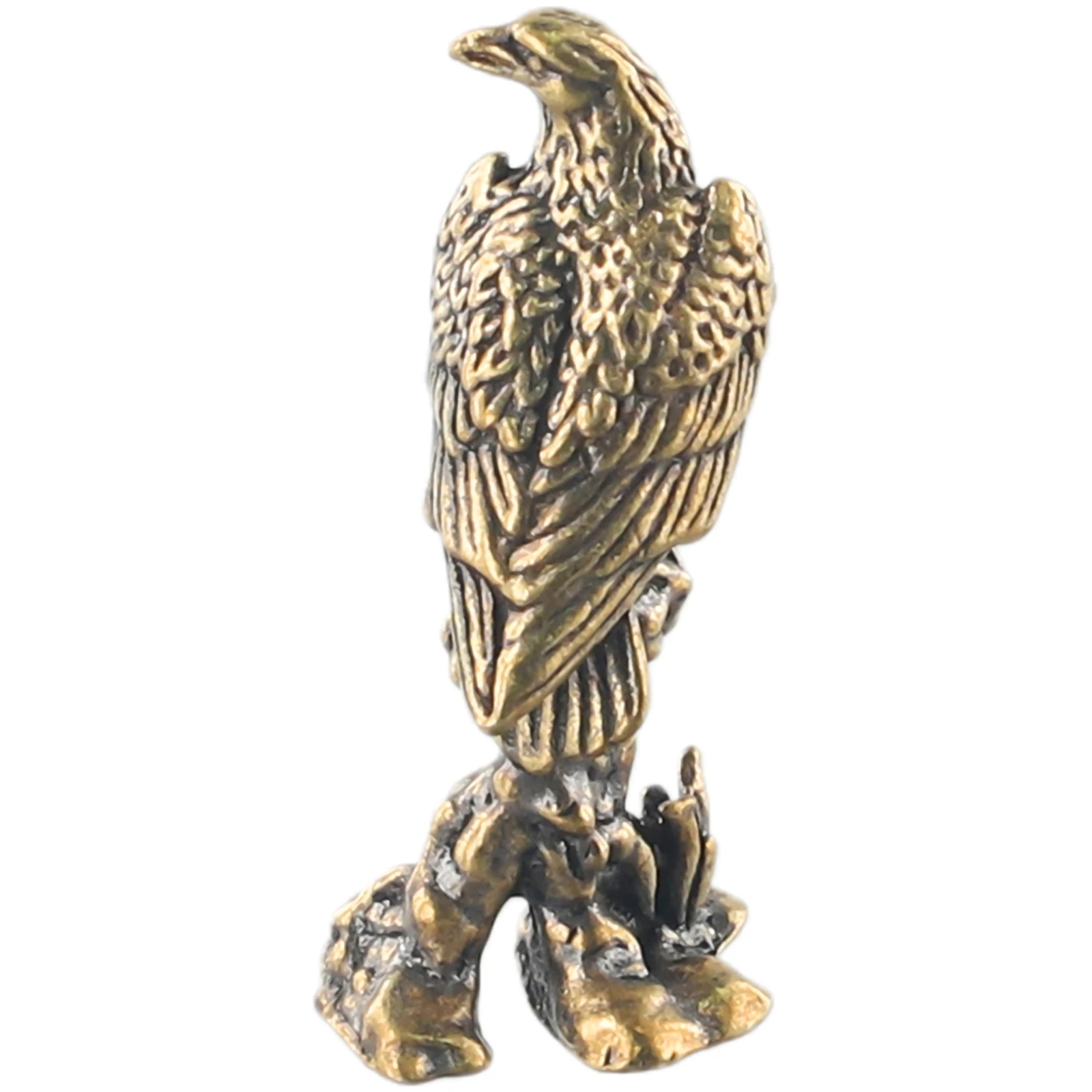 Eagle Statue Miniature Sculpture Handmade Crafts Ornament Vintage Copper Bird Figurine For Interior Home Desk Animal Decoration ornament crafts,miniature figurines,miniature ornament