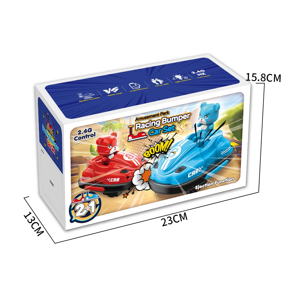 JJRC Q195 RC Battle Car Light music Parent-child Competitive Interaction Go Kart Remote Control Car Toy Gift for Kids 6