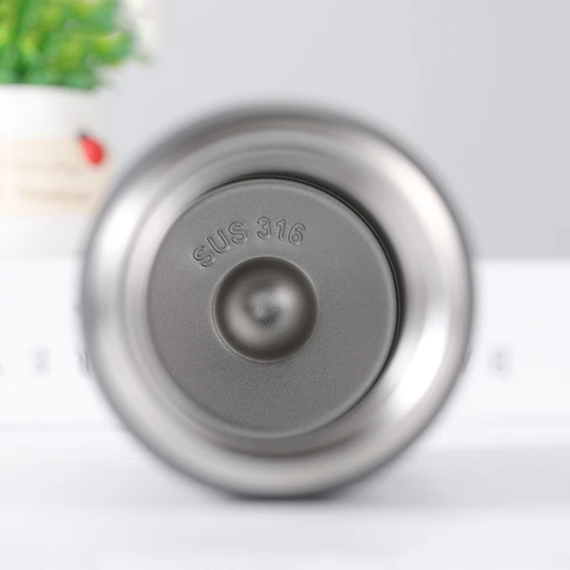 200/300ML 316 Stainless Steel Pocket Mini Thermos Custom LOGO Black Hot Water Bottle Vacuum Flask For Ice Coffee Travel Cup 5