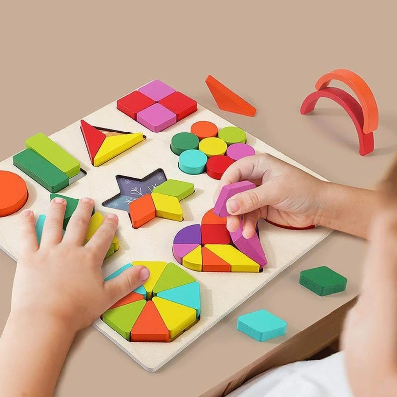 

Kids Baby Educational Toys Wooden Shape&Color Match Board Cognitive Early Learning Edcuation Toy Baby Montessori Brain Teaser