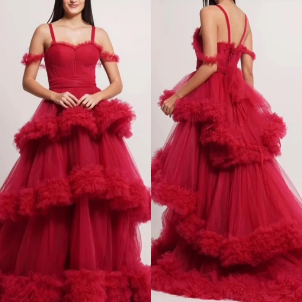 

Yipeisha Exquisite Fashion Off-the-shoulder Ball Gown Quinceanera Dresses Layered Net/Tulle Evening