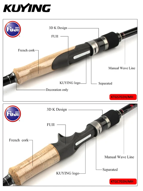 KUYING TOURNAMENT GRADE 7'0 Double Tips M MH Fishing Lure