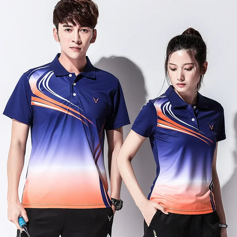 Tischtennis Bekleidung Sports Tennis shirt Sets Women's Sportswear Game , Female Table Set Badminton Shirt + Skorts Men Clothes