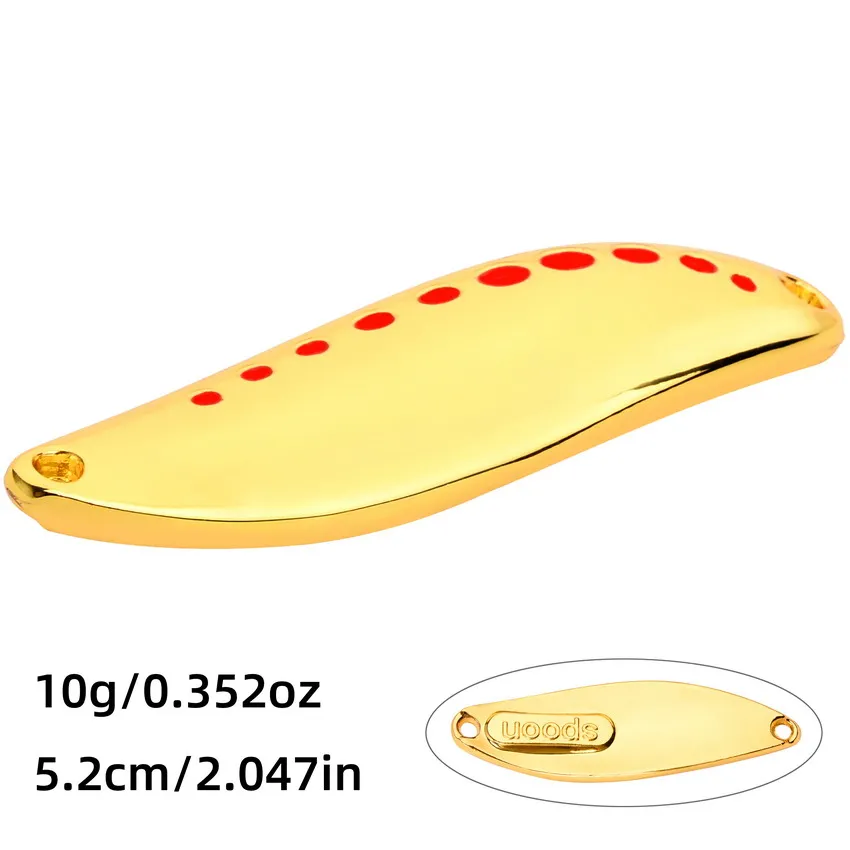 Premium Metal Vib Leech Spinners – Versatile Spoon Lures for Bass, Pike, and Perch Fishing