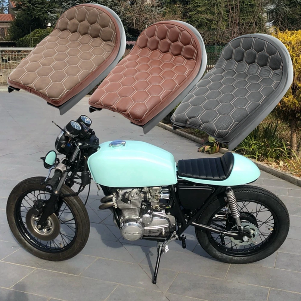 Moto Universal Cafe Racer Seat Retro Seat Pan Base Vintage Cushion Scrambler Sella Per Honda Bmw Suzuki Per Kawasaki