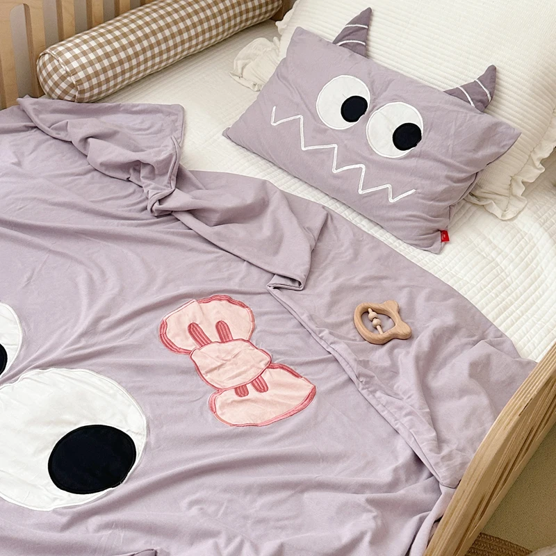 Baby Quilt Cover Cotton Soft Comfortable Breathable Children's Single Quilt Anti-dirty Protective Cover Cartoon Printing Bedding