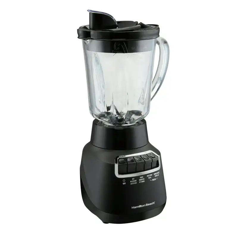 

Wave Crusher Blender, 40 Oz. Glass Jar, Stainless Steel Blades, 800 Watts, Black