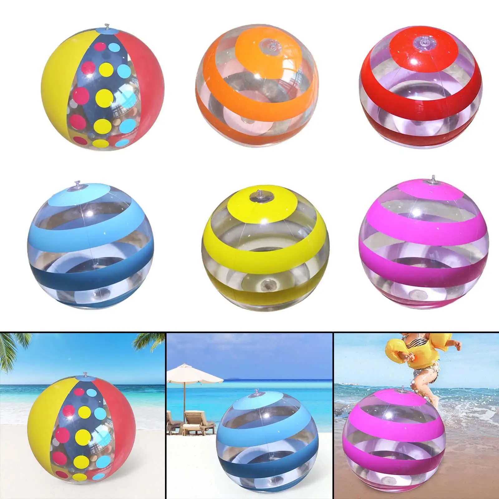 Beach Ball Leakproof Pool Game Inflatable Pool Toys for Home Beach Summer