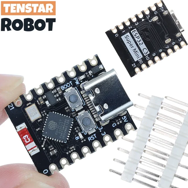 TENSTAR ROBOT ESP32-C3 ESP32-S3 ESP32-H2 ESP32-C6 Макетная плата ESP32 C3 SuperMini WiFi Bluetooth ESP32C3 3