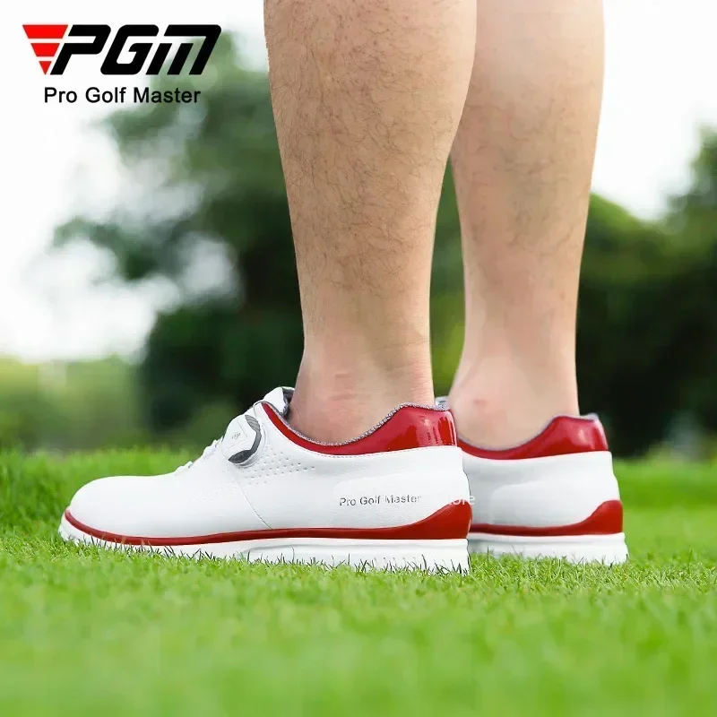 PGM Men Golf Shoes Knob Shoelaces Anti-side Slip Waterproof Men's Sports Shoes Sneakers XZ277 3