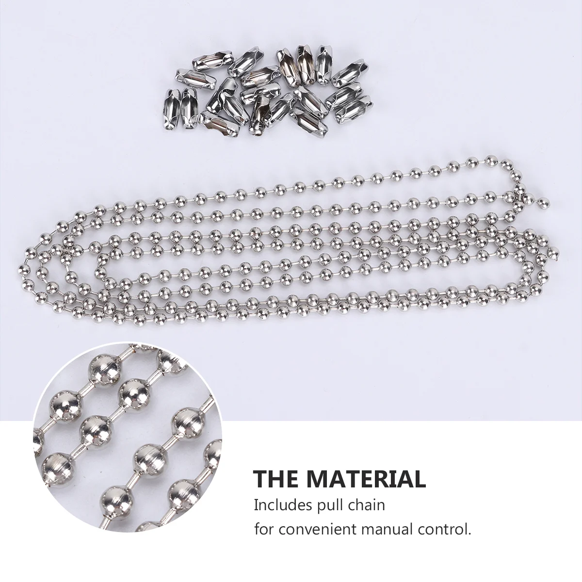 Stainless Steel Chain Steel Chain Ceiling Fan Chain Extension Pull Wire Chain Chandelier Metal On-off Stainless Steel Fan Pull-chain